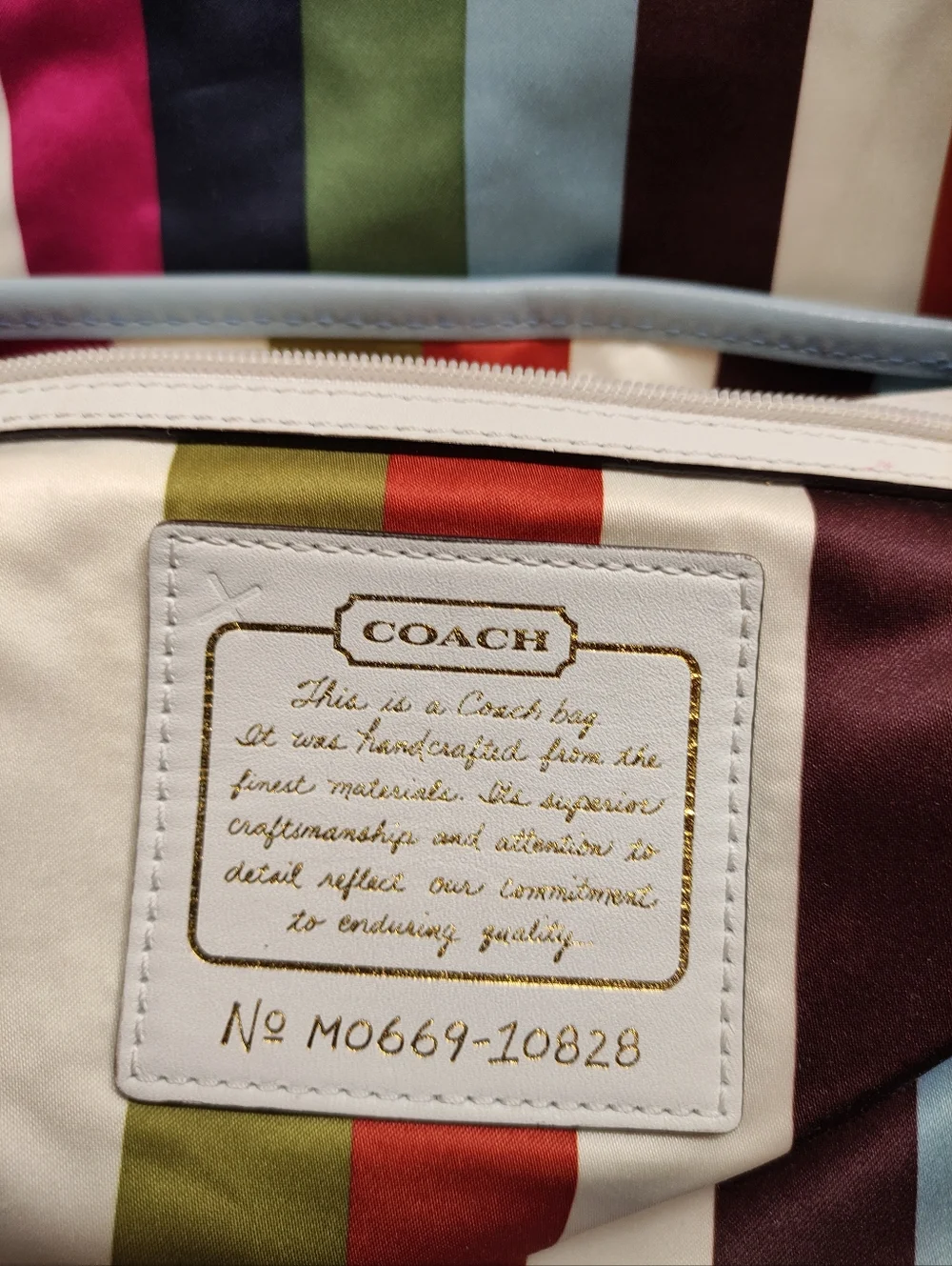 Vintage Coach 10828 65th Annv Legacy Ali Slim Flap Bag Blue - Picture 13 of 14